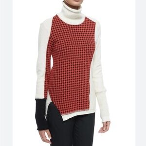 3.1 Phillip Lim Ladies Collage Wool Blend Turtle Neck Sweater Size XS